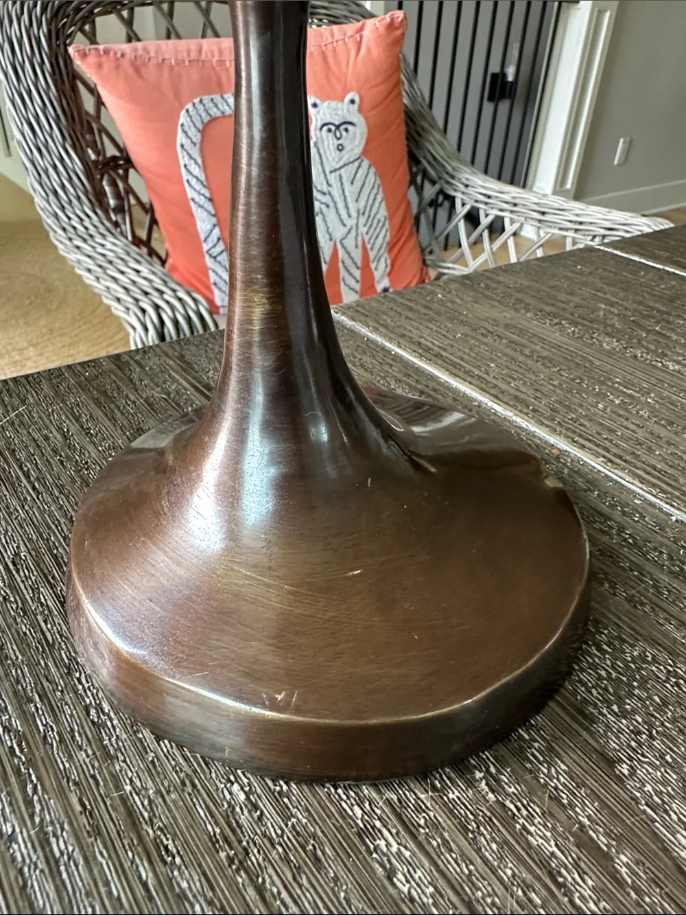 Pottery Barn Bronze Leaf sculpture